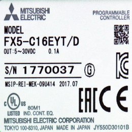 [중고] FX5-C16EYT/D 미쯔비시 PLC 출력 유닛