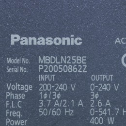 [중고] MBDLN25BE 파나소닉 400W 서보드라이브 (EtherCAT)