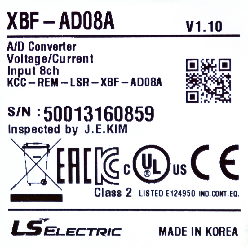 [중고] XBF-AD08A LS산전 아날로그 모듈