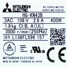 [중고] HG-KN43B 미쯔비시 서보모터