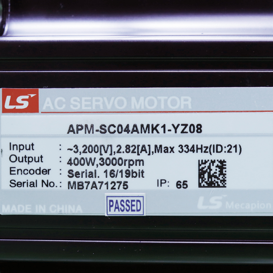 [중고] APM-SC04AMK1-YZ08 (오일실 없음) LS 메카피온 400W 서보모터