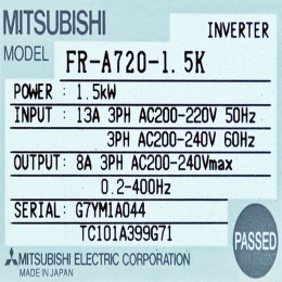 [중고] FR-A720-1.5K 미쯔비시 인버터