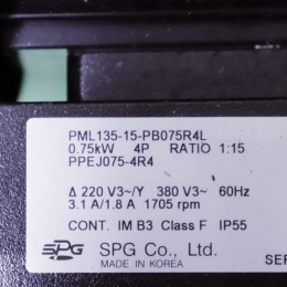 [중고] PML135-15-PB075R4L SPG 동력용 모터