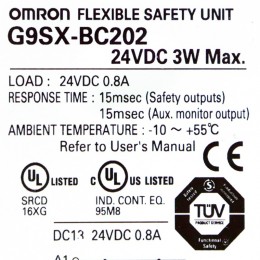 [중고] G9SX-BC202 옴론 FLEXIBLE SAFETY UNIT