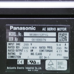 [미사용] MSMA152P1G PANASONIC A4 서보모터