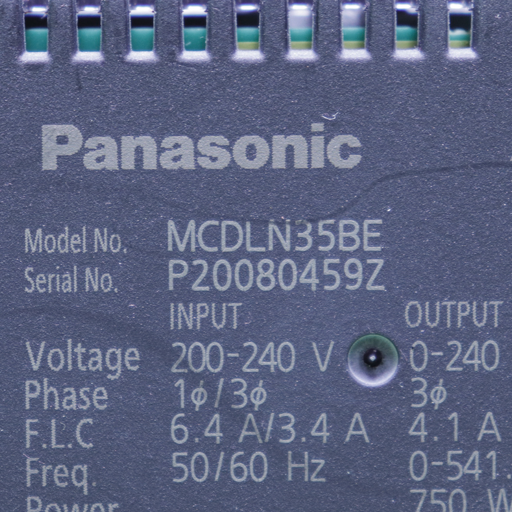 [중고] MCDLN35BE 파나소닉 750W 서보드라이브 (EtherCAT)