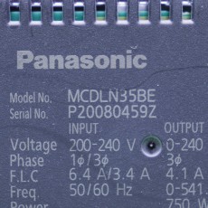 [중고] MCDLN35BE 파나소닉 750W 서보드라이브 (EtherCAT)