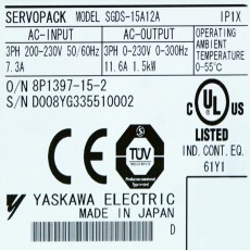 [중고] SGDS-15A12A 야스카와 서보팩 1.5KW