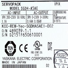 [미사용] SGDH-A5AE 야스카와 서보드라이브
