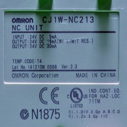 [중고] CJ1W-NC213 OMRON PLC