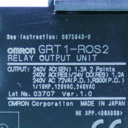 [중고] GRT1-ROS2 OMRON I/O 모듈