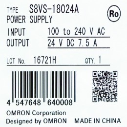 [신품] S8VS-18024A OMRON(오므론) 파워 써플라이