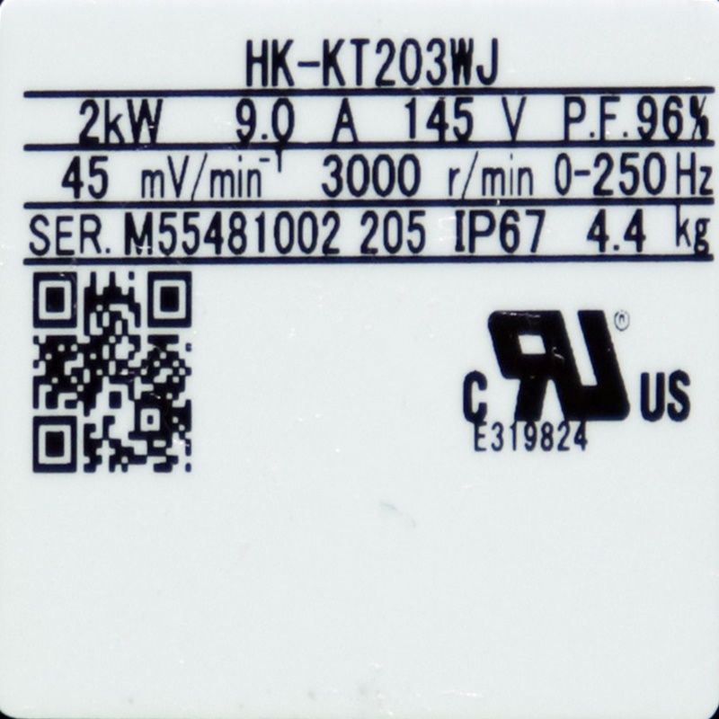 [중고] HK-KT203WJ 미쯔비시 J5시리즈 소용량 2KW 서보 모터