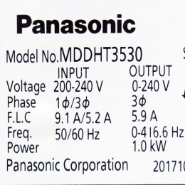 [중고] MDDHT3530 파나소닉 1kw 서보앰프