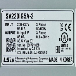 [중고] SV220iG5A-2 엘에스 30마력 22kw 인버터