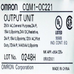 [중고] CQM1-OC221 오므론 PLC 출력 유닛 (커버없음)
