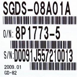 [신품] SGDS-08A01A 야스카와 750w 서보팩