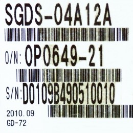 [신품] SGDS-04A12A 야스카와 400w 서보팩