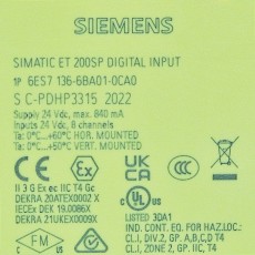 [중고] 6ES7 136-6BA01-0CA0 지멘스 ET 200SP용 입력 모듈