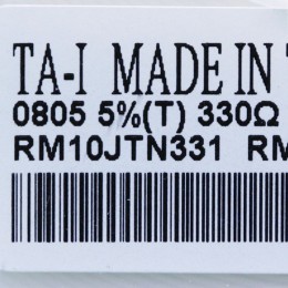 [미사용] RM10JTN331 (330Ω) TA-I 칩 레지스터