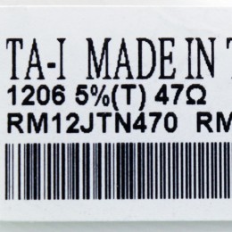 [미사용] RM12JTN470 (47Ω) TA-I 칩 레지스터