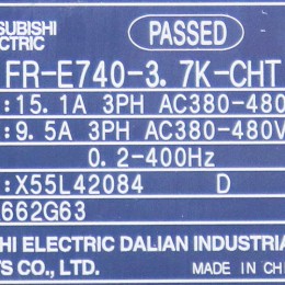 [중고] FR-E740-3.7K-CHT 미쯔비시 3.7kw 5마력 인버터