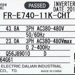 [중고] FR-E740-11K-CHT 미쯔비시 11kw 15마력 인버터