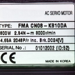 [미사용] FMA CN08-KB10DA HIGEN MOTOR 800w 서보 모터