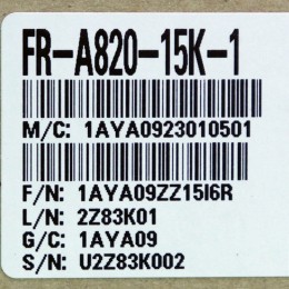[신품] FR-A820-15K-1 미쯔비시 A800시리즈 20마력 인버터