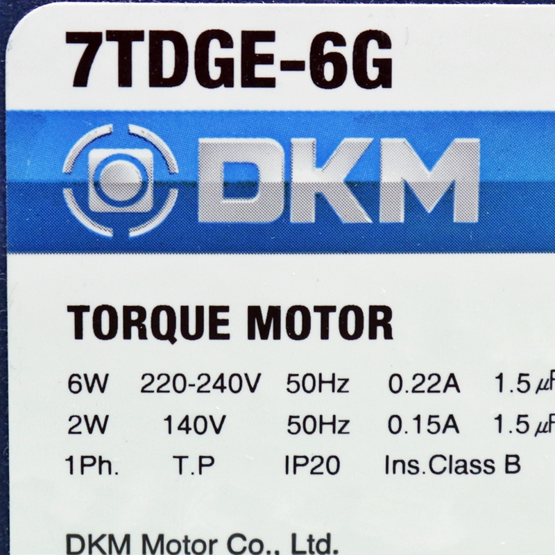 [신품] 7TDGE-6G DKM 70각 6w 토크 모터