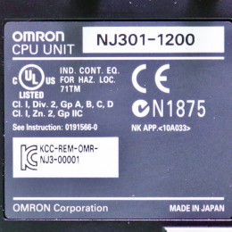 [중고] NJ301-1200 OMRON(오므론) PLC CPU 유닛
