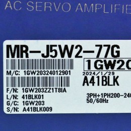 [신품] MR-J5W2-77G 미쯔비시 J5 2축 750w 서보 드라이버 (납기: 전화문의)
