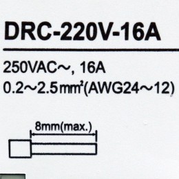 [신품] DRC-220V-16A 삼원ACT DINRAIL 장착형 220V AC 콘센트(DRC시리즈)