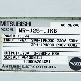 [중고] MR-J2S-11KB SERVO AMP 미쓰비시 서보앰프 (케이스 파손)