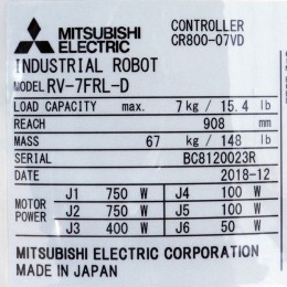 [중고] RV-7FRL-D 미쯔비시 수직 다관절 로봇 (펜던트 포함) (전화문의)