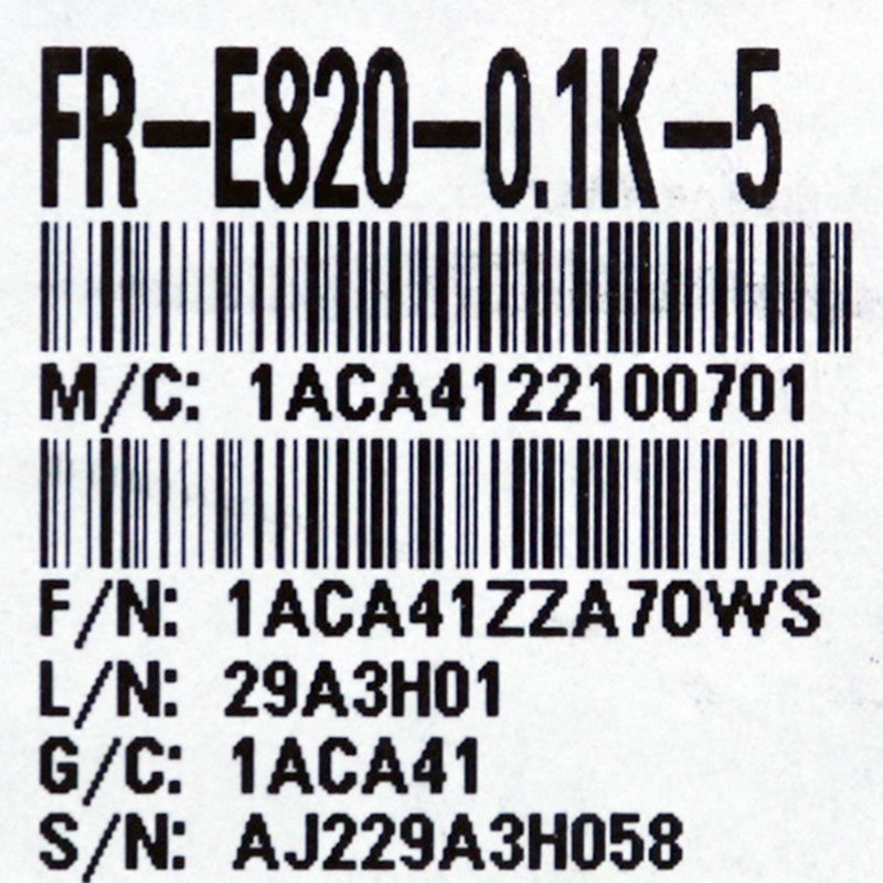 [신품] FR-E820-0.1K-5 미쯔비시 0.1kw 인버터