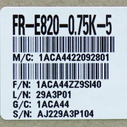 [신품] FR-E820-0.75K-5 미쯔비시 750w 인버터