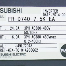[중고] FR-D740-7.5K-EA 미쯔비시 7.5kw 인버터