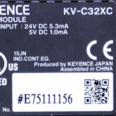 [중고] KV-C32XC 키엔스 32점 커넥터 타입 입력 유닛