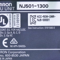 [중고] NJ501-1300 OMRON(오므론) CPU 유닛
