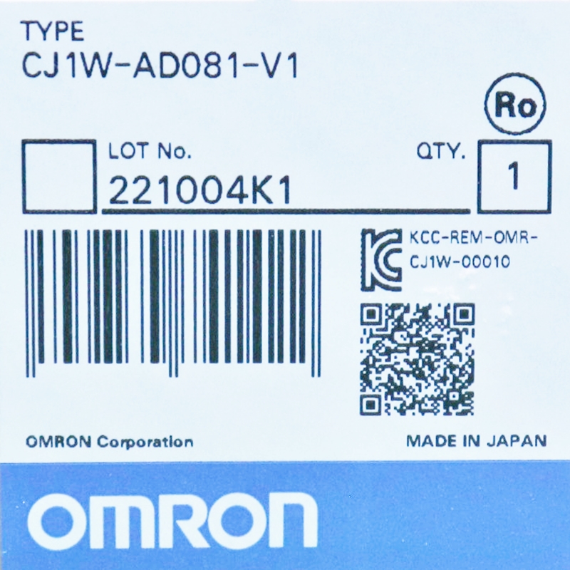 [미사용] CJ1W-AD081-V1 OMRON(오므론) 아날로그 입출력 유닛