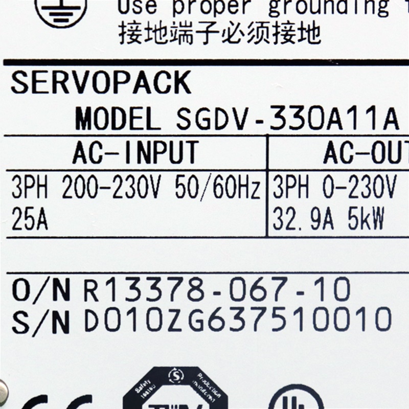 [중고] SGDV-330A11A 야스카와 Σ-V 5kw 서보팩