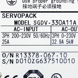 [중고] SGDV-330A11A 야스카와 Σ-V 5kw 서보팩