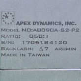 [중고] AB090A-050-S2-P2 APEX 50:1 유성 감속기