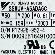[중고] SGMJV-A5ADA6C 야스카와 50w SGMJV형 회전형 서보모터