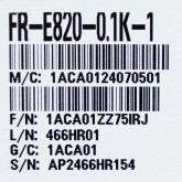 [신품] FR-E820-0.1K-1 미쯔비시 FREQROL-E800 시리즈 3상 200V 최소급 고성능 인버터
