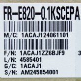 [신품] FR-E820-0.1KSCEPA 미쯔비시 FREQROL-E800 시리즈 3상 200V 고성능 인버터 (납기:전화문의)