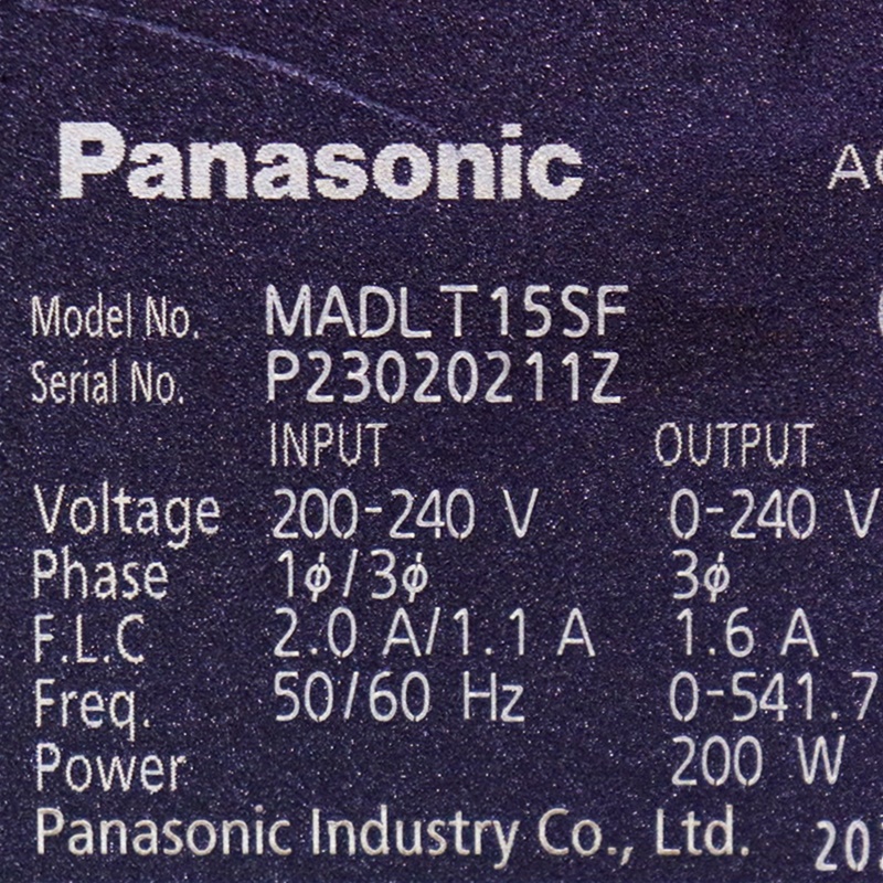 [미사용] MADLT15SF 파나소닉 200W 다기능타입 서보앰프