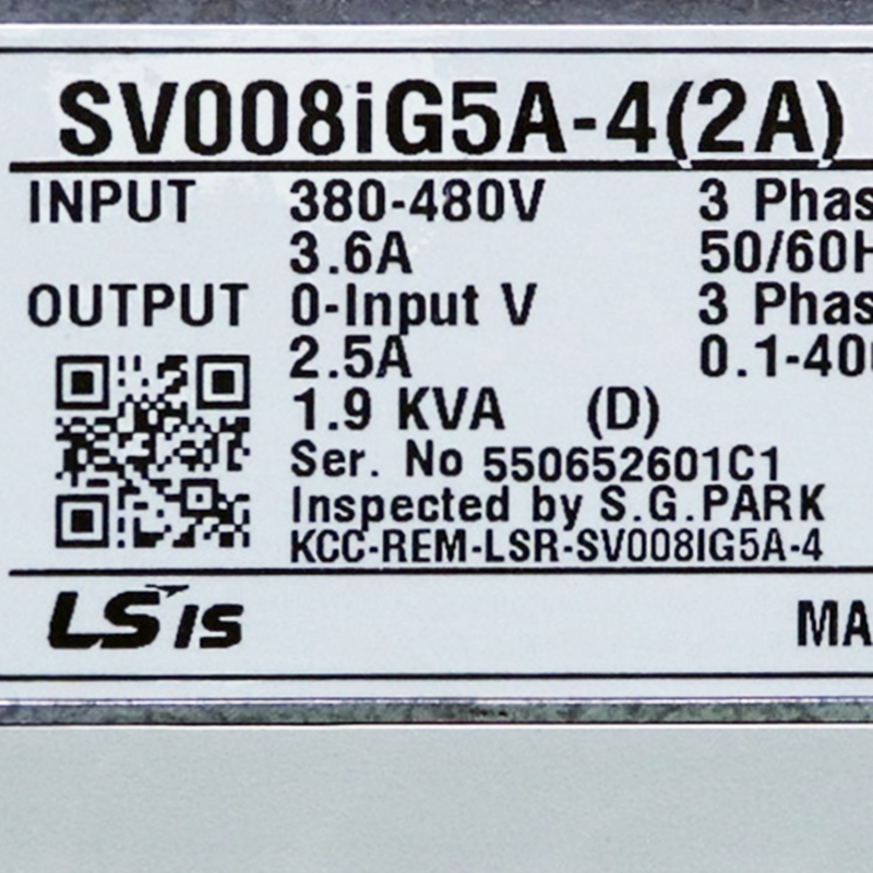 [중고] SV008IG5A-4(2A) LS 440V 0.75kw 인버터