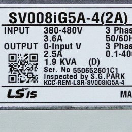 [중고] SV008IG5A-4(2A) LS 440V 0.75kw 인버터